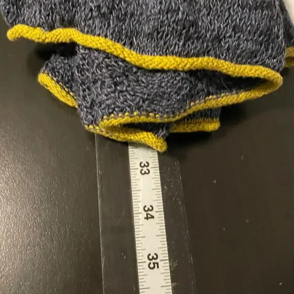 Free People Womens Sweater Peplum Polo Small Colorblock Open Knit Relaxed Boho - Picture 6 of 7